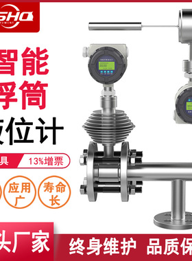 浮筒液位计智能顶侧装电动防爆防腐高温内外介面配件保温夹套液面