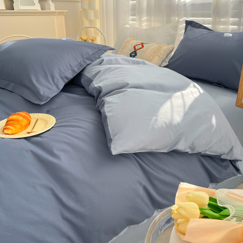 纯棉被套单件简约纯色100全棉学生单双人200x230被罩被芯套被子套