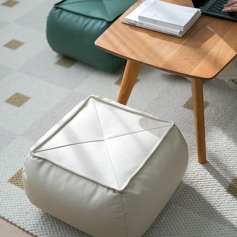 地上坐垫蒲团日式科技布坐墩简约矮凳沙发凳玄关换鞋凳客厅大坐垫