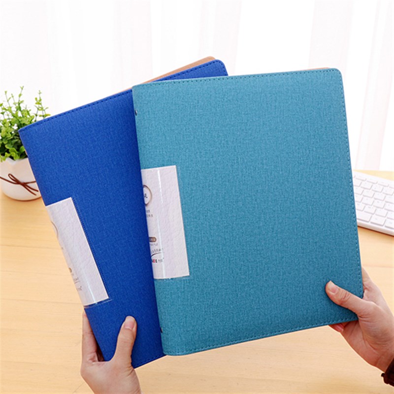 A4活页名片册商务大容量1000张男女式名片夹皮面卡片收纳本收藏册