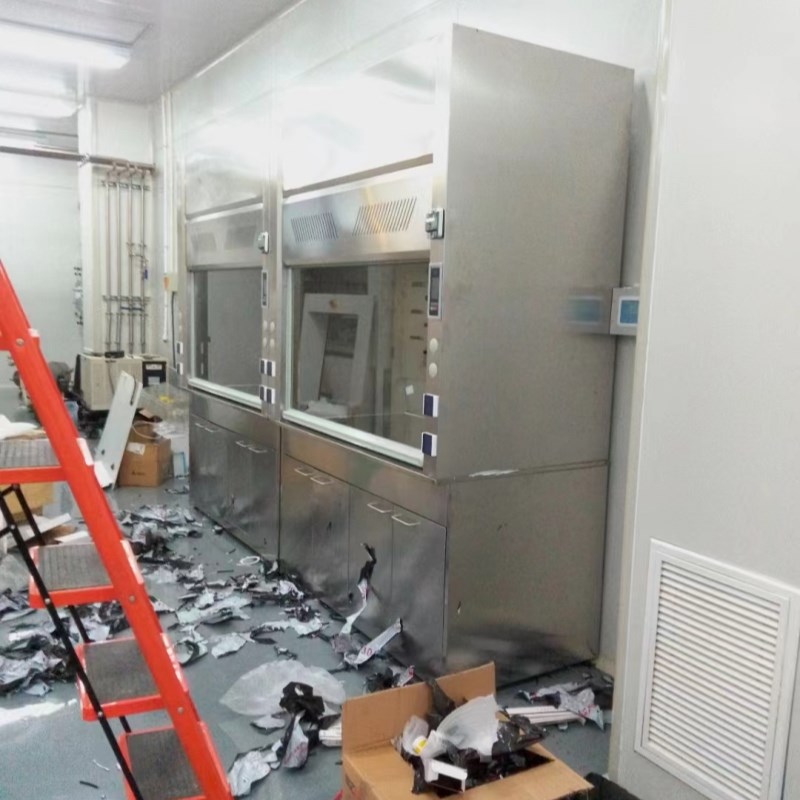 实验室304不锈钢落地式通风柜化验室桌上型通风橱排风柜实验柜厨