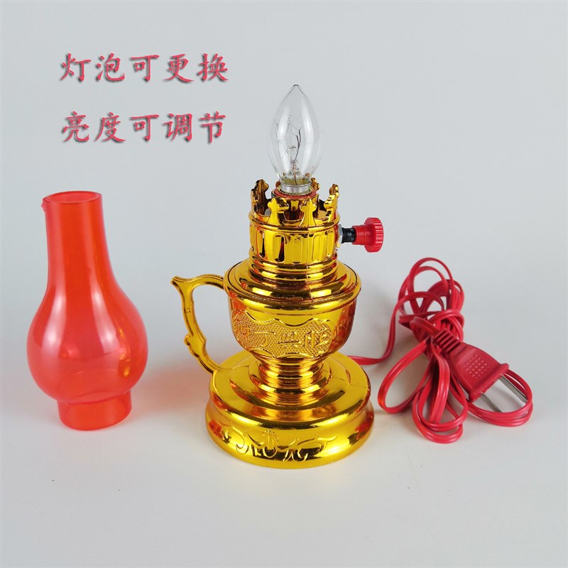 可换灯泡老款钨丝灯泡吉祥灯x老爷灯供灯电蜡烛财神灯亮度可调包