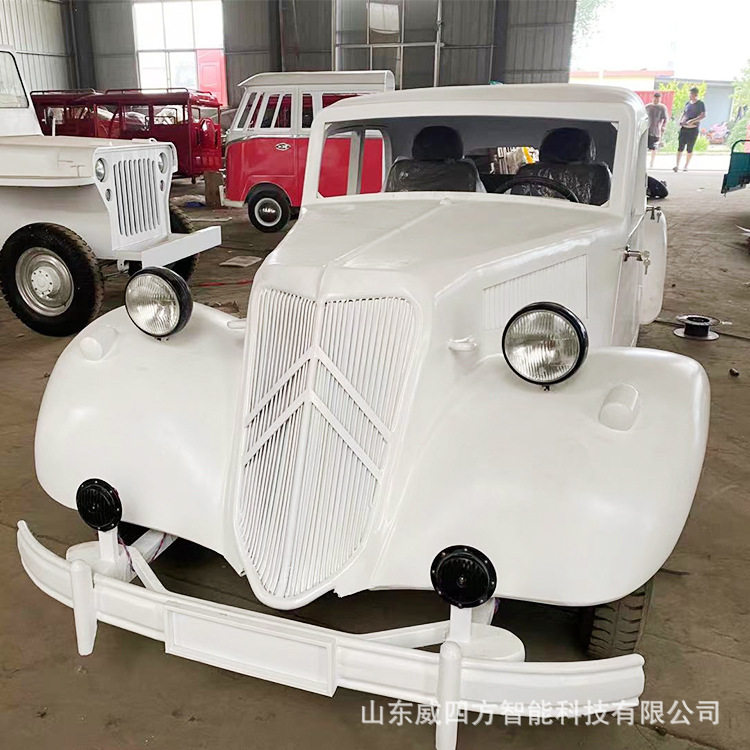 大型仿真精致复古风老爷车展览装饰摆件金属电动古董影视道具汽车