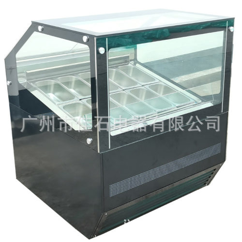 厂家供应 硬冰柜 10盘雪糕柜 110V gelato display 冰淇淋展示柜