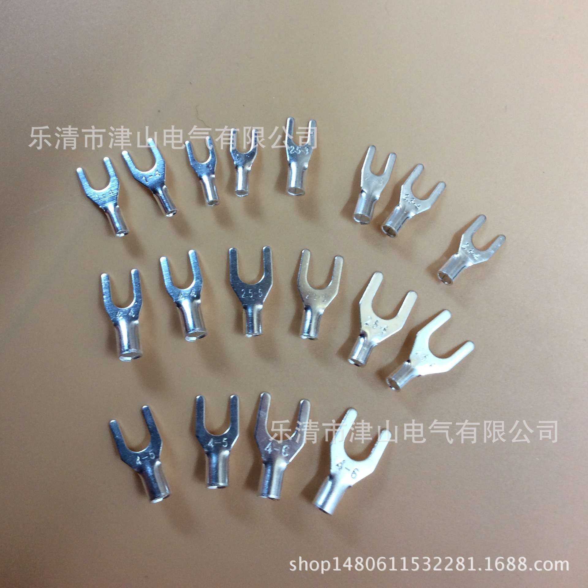销售   UT1.5-8冷压端子 线耳 U型叉形裸端子  Y型端子