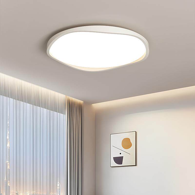 全光谱护眼卧室灯超薄创意波浪形led吸顶灯现代简约书房主卧灯具