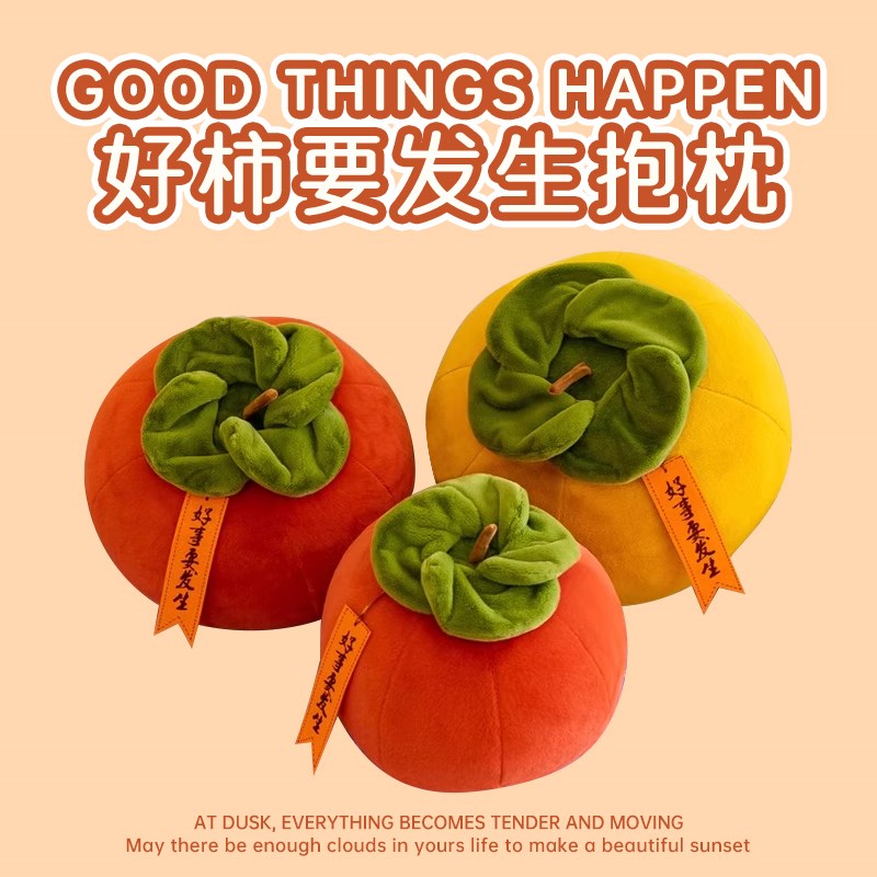 好柿发生创意抱枕礼物摆件女生y生日送闺蜜男生的实用高级感有意