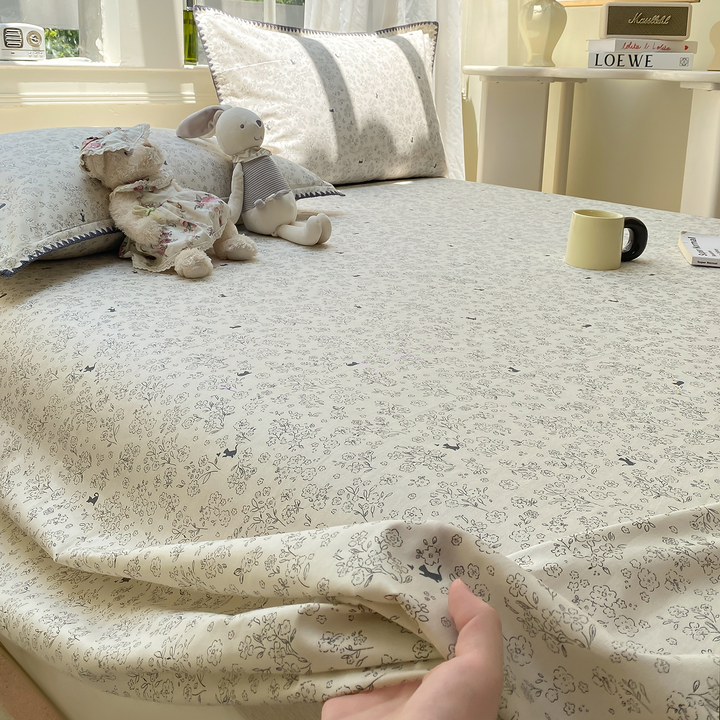 法式小碎花床单单件纯棉100全棉