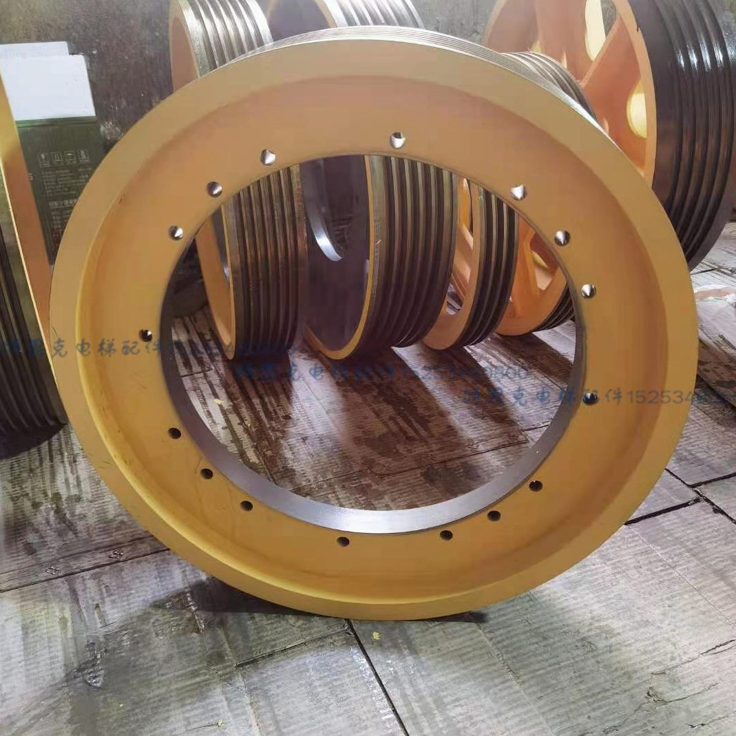 60机的5斯奥I* 10*T子的GE电梯0M5斯轮T 西曳引曳引轮奥S电梯O6.