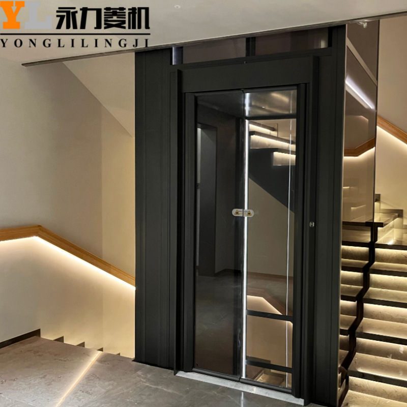 永力家用电梯室内小型自建房液压静音曳引龙门架式别墅升降机