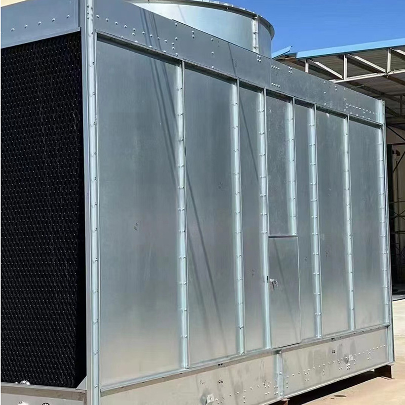 可加工定制冷却塔厂家直供玻璃钢不锈钢横流蒸发式冷水制冷换热