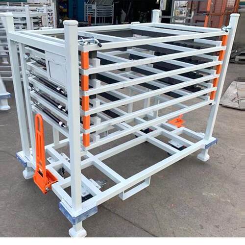 贵州汽车零部件器具货架改造非标专用盛具料架周转架堆垛架直销