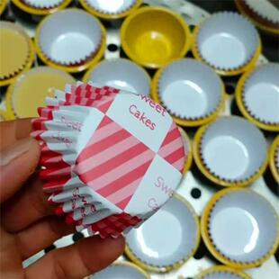 工厂婚庆蛋糕纸托 喜迁宅专用10.5cm耐高温红色发籺发糕纸杯