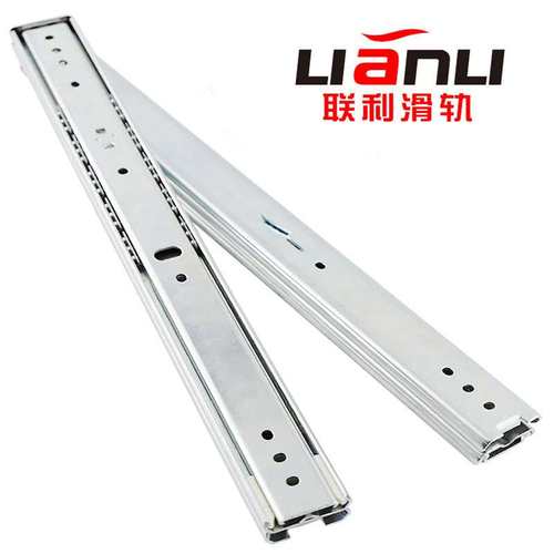 替换IDB01中载35系列三节式常开保持导轨互锁型SUS304不锈钢滑轨