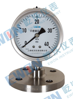 上海不锈钢耐震隔膜压力表防震抗振YTFN-100H/MFDN20高压