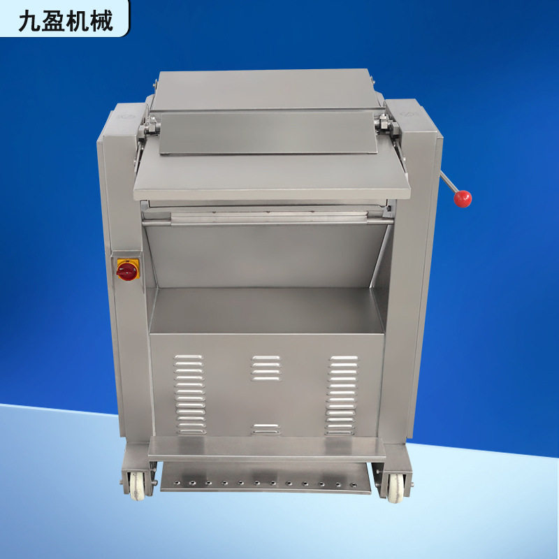 猪皮去油机九盈JYR-500商用半自动肉皮去肥膘刮油脂机