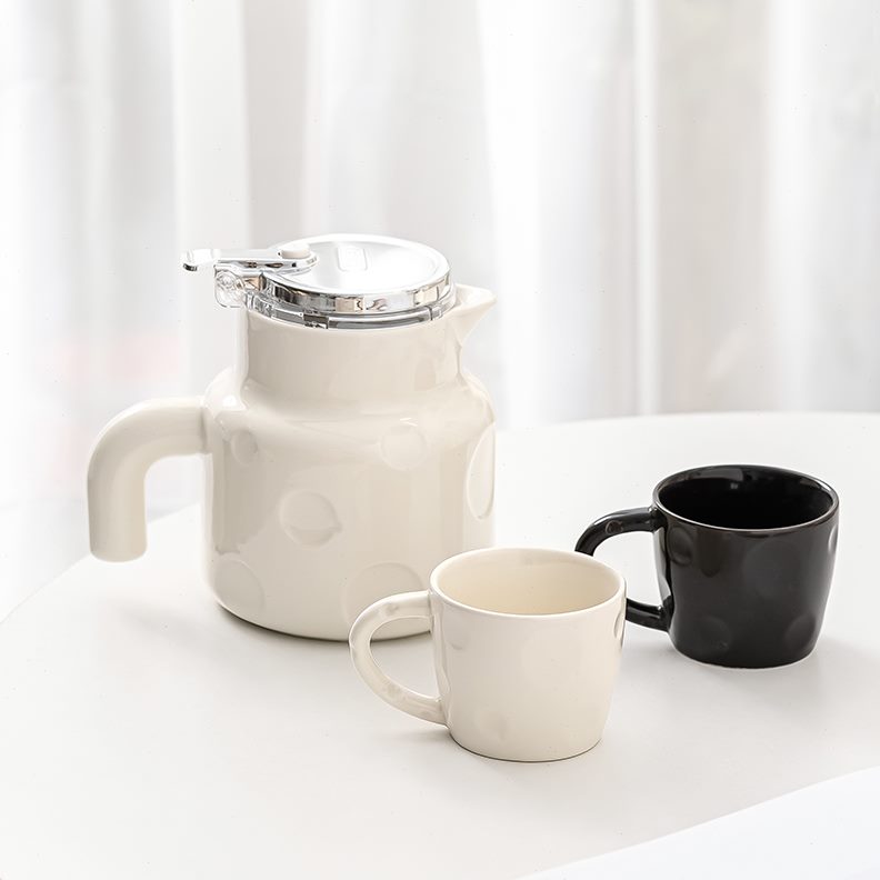 冷水壶礼盒乔迁轻奢家福组合具陶瓷茶壶套装茶杯水奶酪送礼家用尚