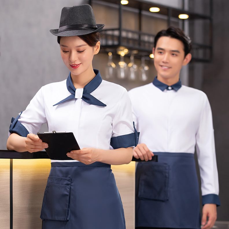 火锅秋冬工装店西餐饭店服务员长袖女餐饮男酒店工作服海底捞装厅