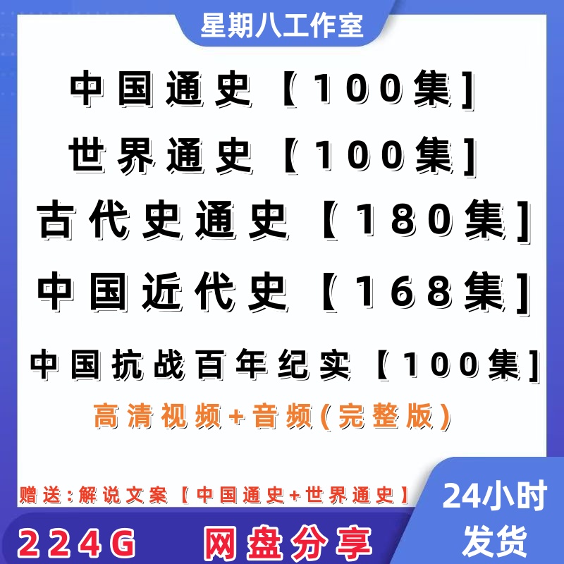 中国通史近代史古代史世界通史历史纪录片高清视频素材解说词文案