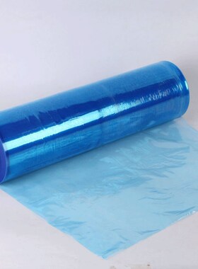 pe蓝色缠绕膜50cm宽拉伸膜塑料打包装膜保护膜工业保鲜膜塑料薄膜