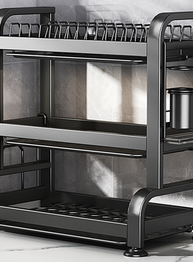 厨房碗架b置物架多功能放碗碟架子碗筷沥水架碗盘收纳架碗柜收纳