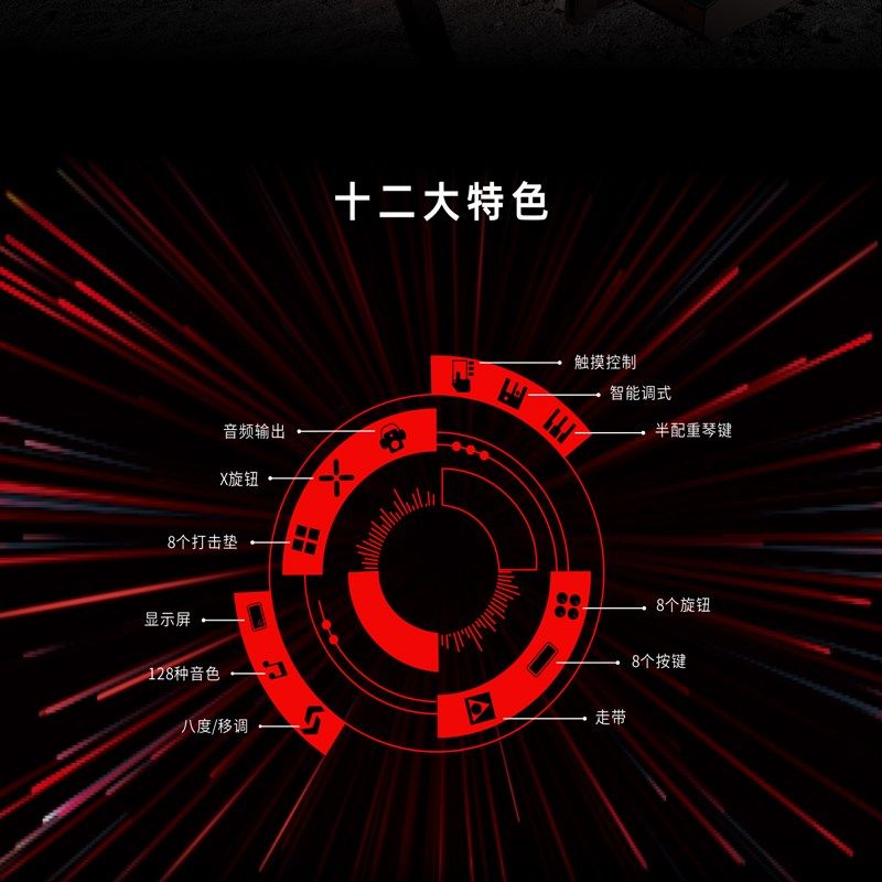 MIDIPLUS X6PROII二代88键半配重61打击垫控制器编曲迷笛MIDI键盘