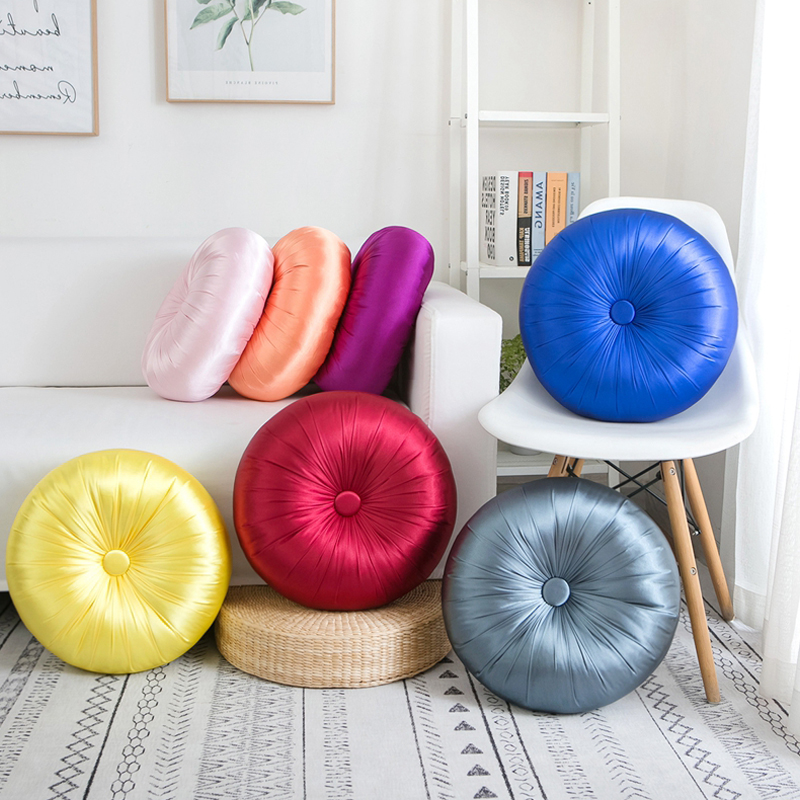 45cm粉色酒店别墅软装家用欧式沙发南瓜圆形抱枕靠垫可爱车内简约