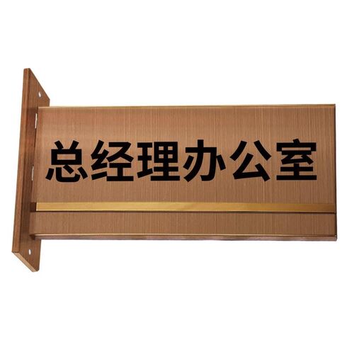 双面不锈钢办公室门牌定制标识牌标志H牌可更换侧插门牌科室牌门