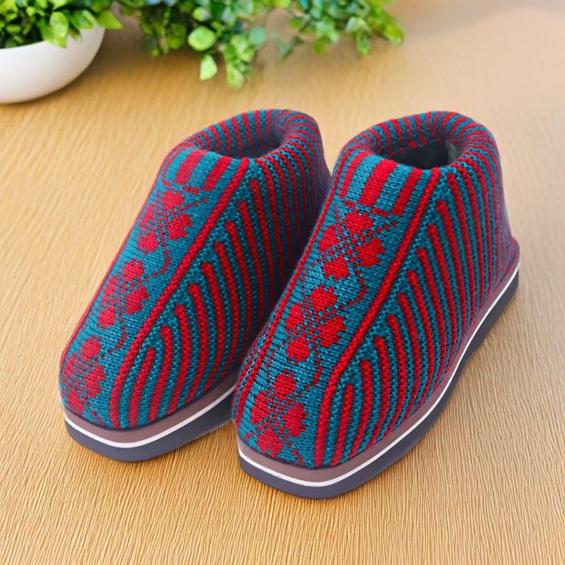 毛线手工编织棉鞋男士冬天保暖鞋毛线保暖鞋农村手工棉鞋老式棉鞋,居家布艺,居家棉拖/棉鞋,淘宝优惠券,粉丝福利购,淘宝优惠卷