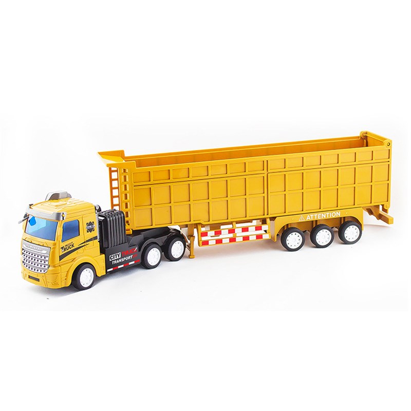rc超大遥控工程声光越野运输拖车重型货卡车男孩儿童电动玩具模型