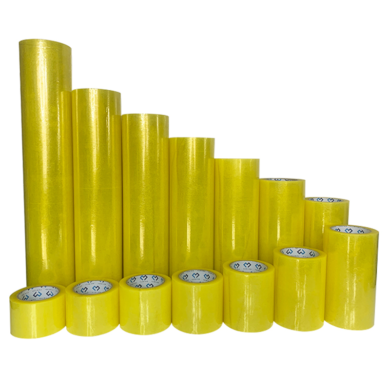 黄色透明胶带大卷快递打包封箱胶带6/7.2/8/10/12/15/20/30cm加宽