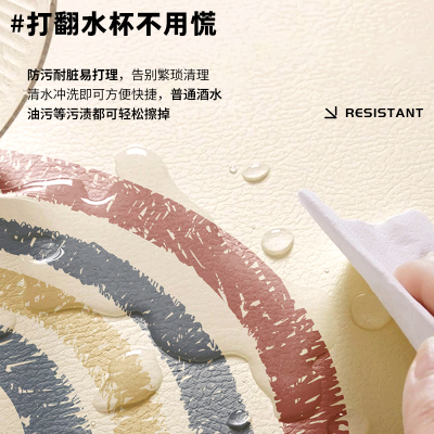 电脑桌垫办公室工位小清新pvc防水可擦免洗皮革宿舍桌面垫书桌布