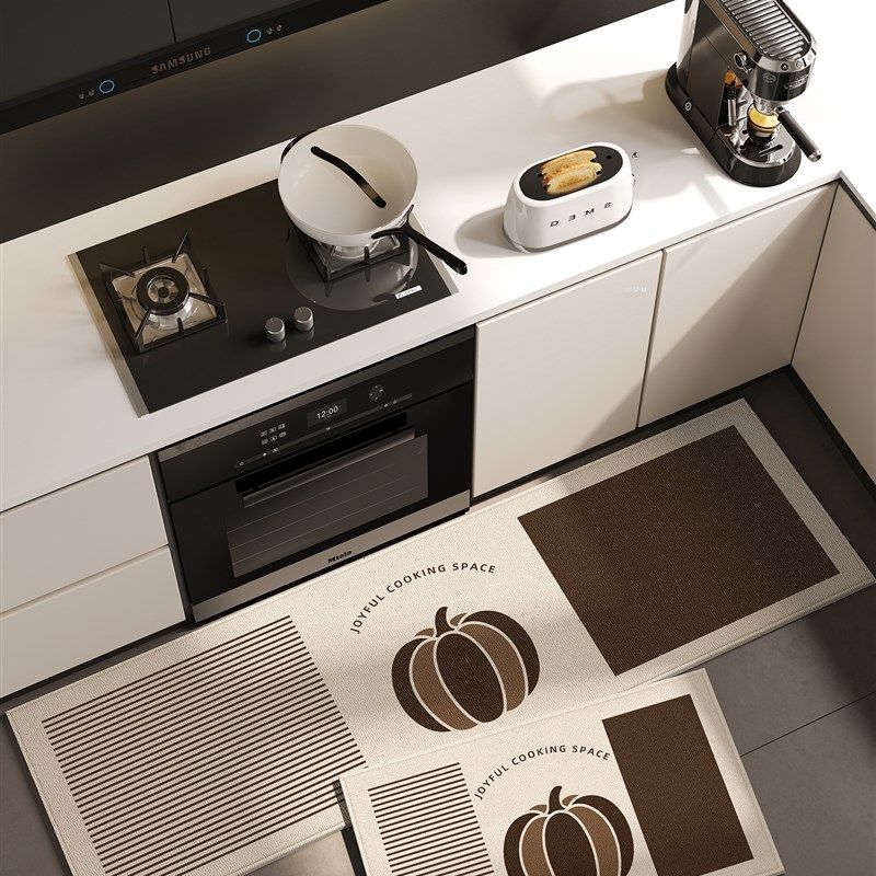 厨房地垫防滑防油可擦免洗地毯门口防滑脚垫防水加厚专用长条门垫,居家布艺,厨房地垫,淘宝优惠券,粉丝福利购,淘宝优惠卷