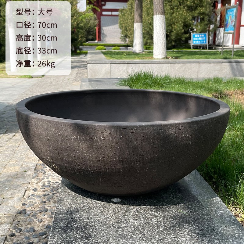大花钵拼盘d超大盆浅盆敞口盆大碗盆圆形花箱景观大口盆矮盆紫砂