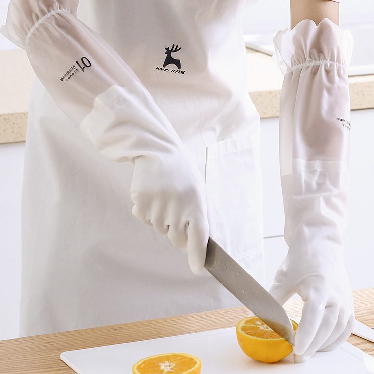 碗冬季防水干洗衣家用加厚胶皮橡常规家务手套