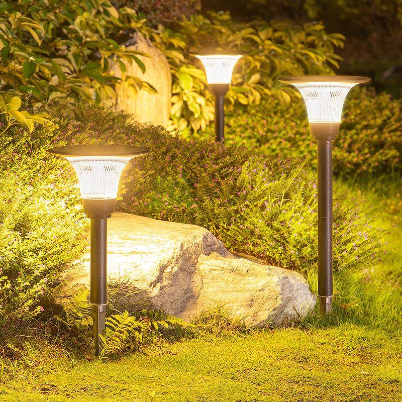 太阳能灯户外地插灯室外超亮防水庭院灯家用别墅景观灯花园草坪灯