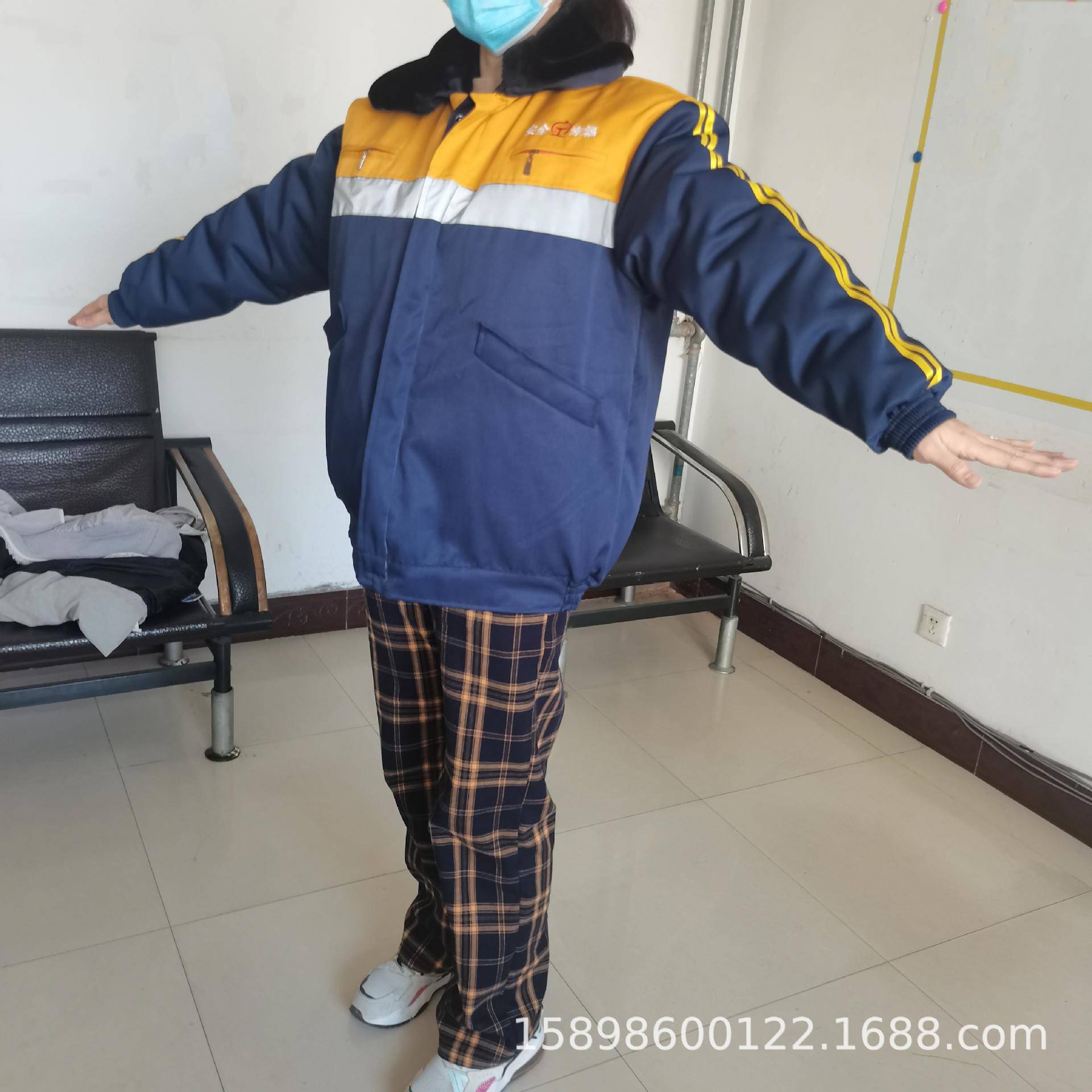 出售棉服 铁路190码大衣棉夹克 列车沿路调车棉服外层可拆洗
