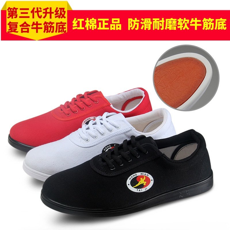 红棉太极鞋软牛筋底帆布春夏季男女武术鞋儿童练功鞋太极拳训练鞋,运动/瑜伽/健身/球迷用品,太极鞋,淘宝优惠券,粉丝福利购,淘宝优惠卷