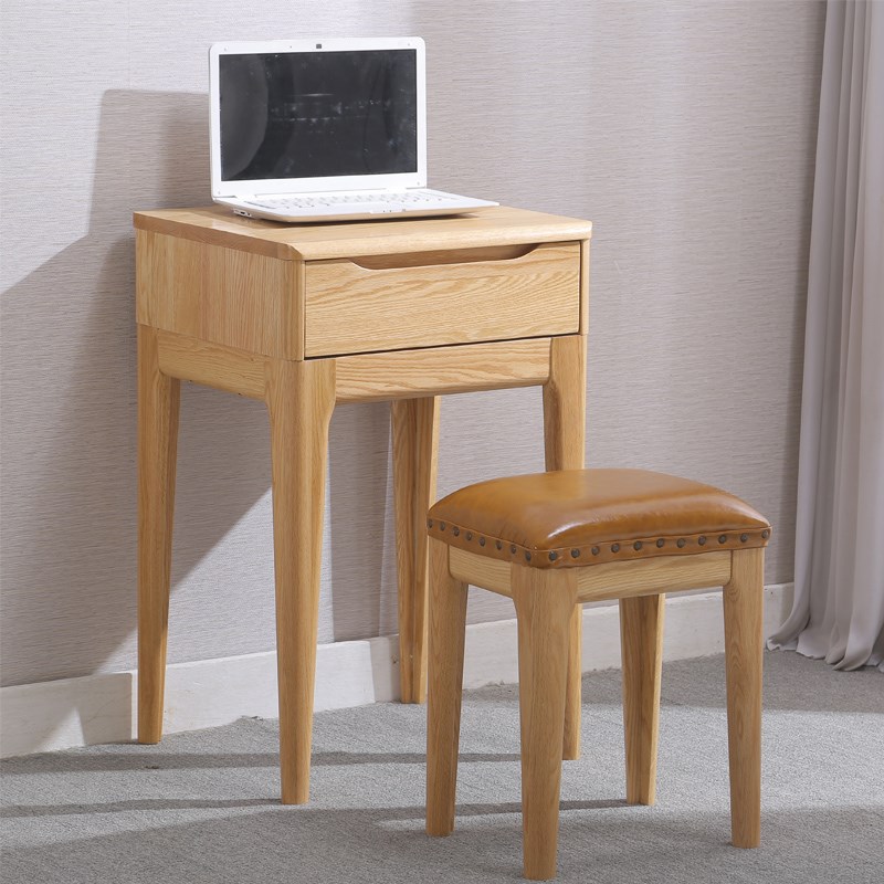 橡木实木40-45-50-60-70-80-90cm书桌简约迷你电脑桌小户型学习桌