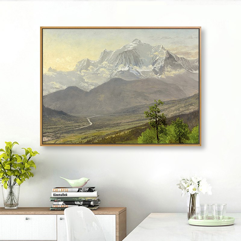 装饰画客厅美式风景画比尔兹塔德卧室餐厅玄关挂画沙发背景墙壁画