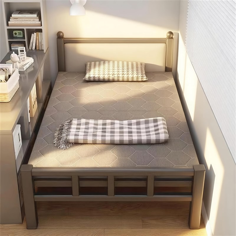 折叠床小型单人床简易硬板床一米二成人午休小床租房宿舍加床铁床