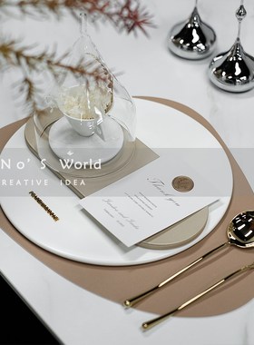 KINO奇诺餐桌餐具摆件样板间餐厅装饰品餐盘餐垫酒店会所展厅软装