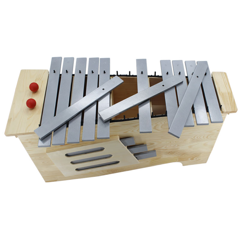 奥尔夫打击乐器13音箱体式变调高中低音红木木琴铝板琴敲音乐教室