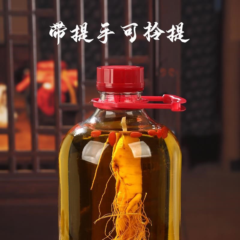 泡酒专用玻璃瓶酒瓶5斤10斤家用密封带盖酿酒青梅杨梅酒空瓶酒桶