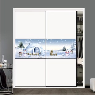 衣柜推拉门定制现代m简约耐磨移门衣柜门推拉门实木壁橱衣柜门定