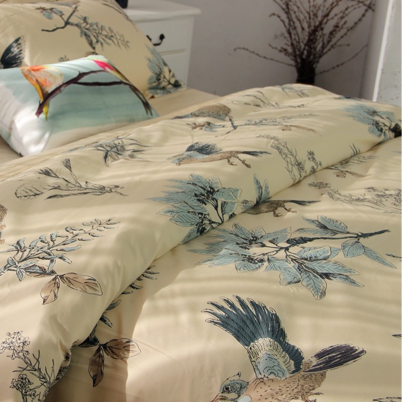 多规格竹棉被套单品 单人双人被罩 柔软舒服植物印染Y健康 多花色