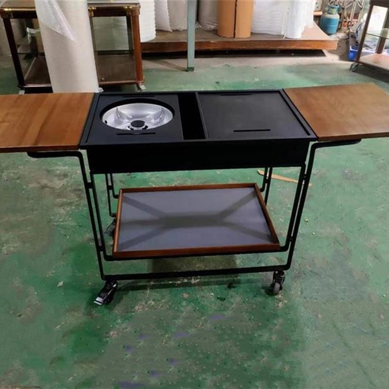 南方高档卡式炉煮餐车欧式流动y堂灼鲍鱼车餐厅包房移动加热堂做