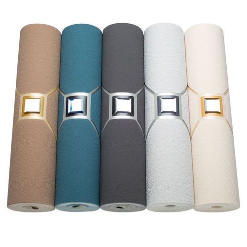 轻奢大气菱形镶砖鹿皮绒壁纸5AD立体植绒电视背景墙客厅墙纸软包