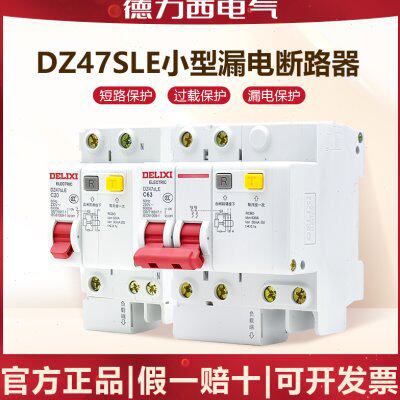 D 德力西Z漏电保护器开关7断路器漏电带E4小型保护63a空气开关SL