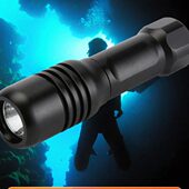 630手技潜深潜低功耗明DI照明灯潜水手电筒专业U握18式 ES流NNITV